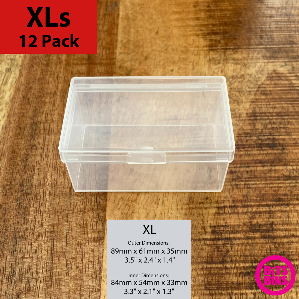 12 BitsBins XL  Containers Measure 3.5 X 2.4 X 1.4